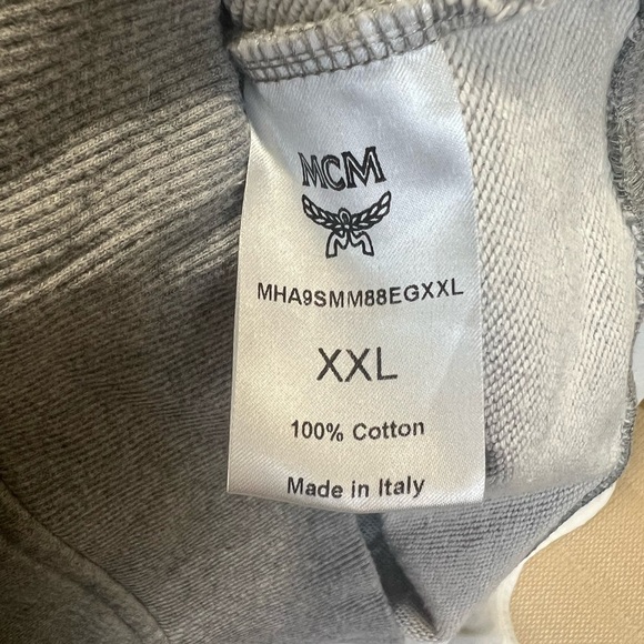 MCM Metallic Logo Gray Crewneck Sweater - Picture 5 of 5
